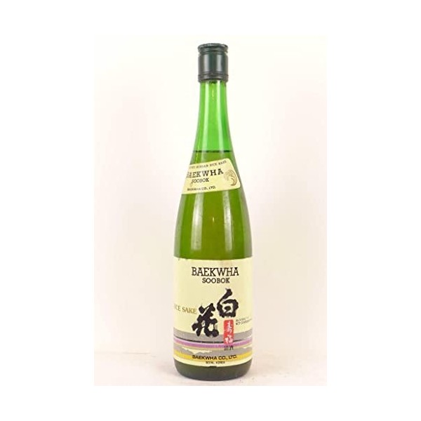 sake baekwha soobok non millésimé années 1990 à 2000 alcool années 90 - Corée du Sud