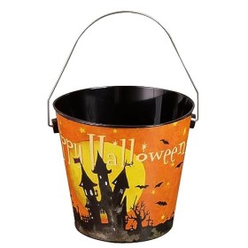 Fulenyi Seau dHalloween avec poignée pour bonbons ou aigres, seau à bonbons pour les fêtes, sacs sucrés ou acides pour enfan