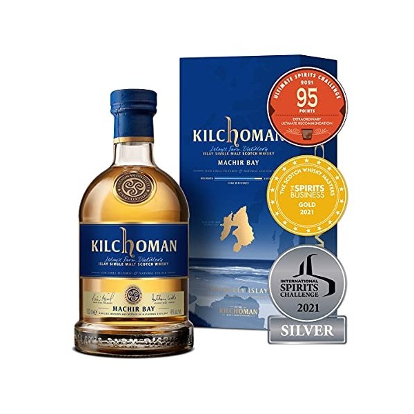 KILCHOMAN - Machir Bay - Single Malt Whisky - 46% Alcool - Origine: Écosse/Islay - Bouteille de 70 cl
