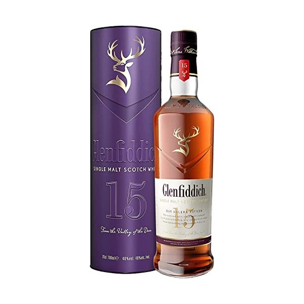 Glenfiddich 15 Years Old Single Malt Scotch Whisky 70 cl
