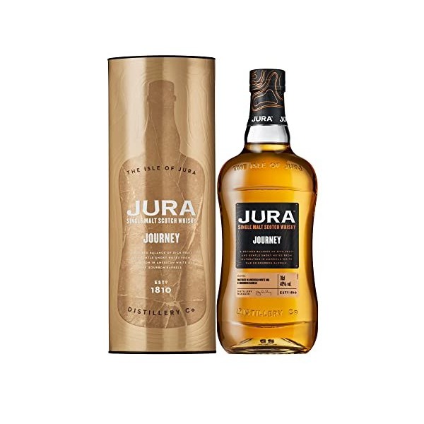 JURA - Journey - Whisky Single Malt - Notes de Vanille & Noix de Pécan - Origine : Écosse/Jura - 40% Alcool - 70 cl