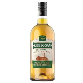 Kilbeggan Single Malt Traditional Irish Whiskey, Whisky Irlandais 40% - 70cl