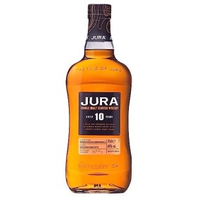 JURA - 10 ans - Whisky Single Malt - Notes de Chocolat Noir & Café Moulu - Origine : Écosse/Jura - 40% Alcool - 70 cl