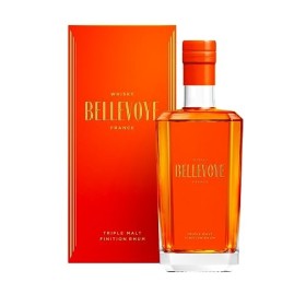 BELLEVOYE Orange - Whisky Triple Malt - Finition rhum - Médaille du maître The World Whisky Masters 2023-40% Alcool - 100% Fr