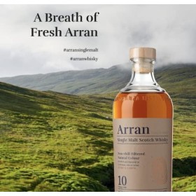 ARRAN - 10 ans The Classic Arran - Whisky Single Malt - Notes dAgrumes Confis & Cannelle - Origine : Ecosse/Highlands - 46% 