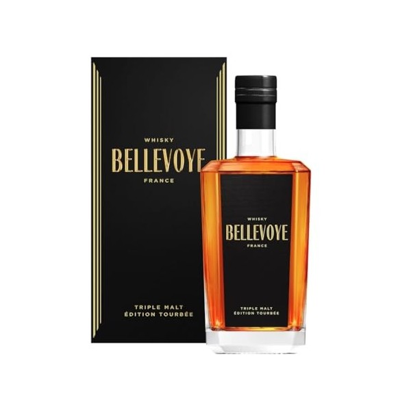 BELLEVOYE Noir - Whisky Triple Malt - Médaille d’or Concours Mondial de Bruxelles 2018, 2019, 2020, 2021 - Whisky Tourbé Fran