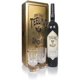 Teeling Whiskey Small Batch Irish Whiskey Rum Cask Finish 46% Vol. 0,7 L in Tinbox with 2 glasses