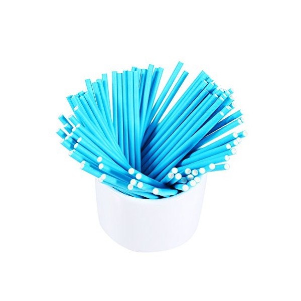 Bâtons de Sucette, 100 Pièces/ensemble Bâtons de Sucette Colorés Bâtonnets de Gâteau pour Bonbons Chocolat 10 Cm Blanc cassé 