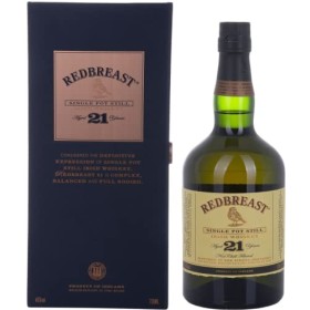 REDBREAST - 21 Ans Single Pot Still - 46% Alcool - Origine : Irlande/Cork County - Bouteille 70 cl