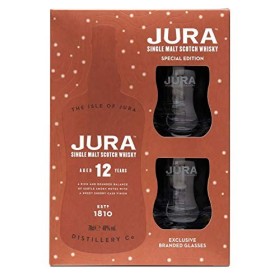 JURA - 12 Ans Coffret Whisky + 2 Verres - Whisky Single Malt - Notes de Chocolat Noir & DAgrumes - Origine : Écosse/Jura - 4