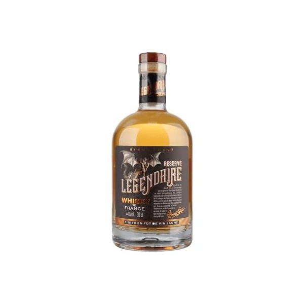 Whisky Single Malt Réserve Légendaire Finish en fût de vin Jaune - Origine France - 50cl