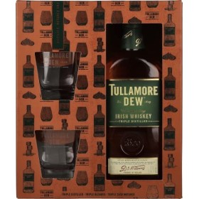 Tullamore D.E.W. Irish Whiskey 40% Vol. 0,7l in Giftbox with 2 glasses