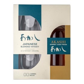 Akashi Sherry Cask Coffret Whisky Japonais + 2 verres 40° 50cl