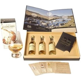 Grehge ts & Liqueurs Coffret de dégustation de whisky Régions dÉcosse 5 x 30 ml Whiskies de malt + un verre de dégustation d