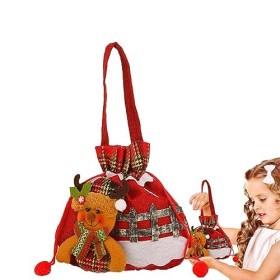 Chaies Sacs Noël | Sacs Noël à Cordon pour Bonbons,Sacs demballage Noël Portables avec Cordon Serrage pour, Fournitures fête