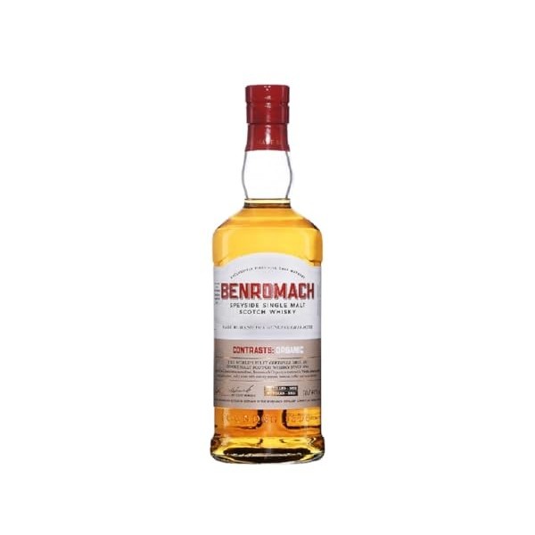 BENROMACH - Organic - Single Malt Whisky - Origine : Ecosse/Speyside - Notes de Vanille, Pomme & Caramel - A servir sur glace