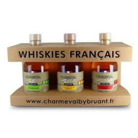 Whisky francais - coffret 3 x 20 cl Bourgogne - Banyuls - Bourbon - Charmeval by Bruant