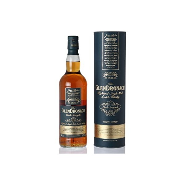 GLENDRONACH - Cask Strength Batch 12 - Whisky Single Malt - Origine : Ecosse/Highlands - 58,2% Alcool - Bouteille 70 cl