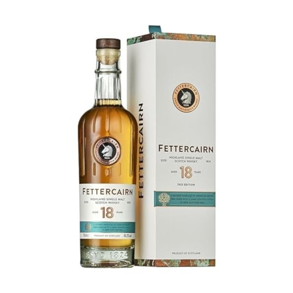 FETTERCAIRN - 18 ans - Whisky Single Malt - Origine : Highlands/Ecosse - Notes dAmandes & de fruits exotiques - 46,8% Alcool
