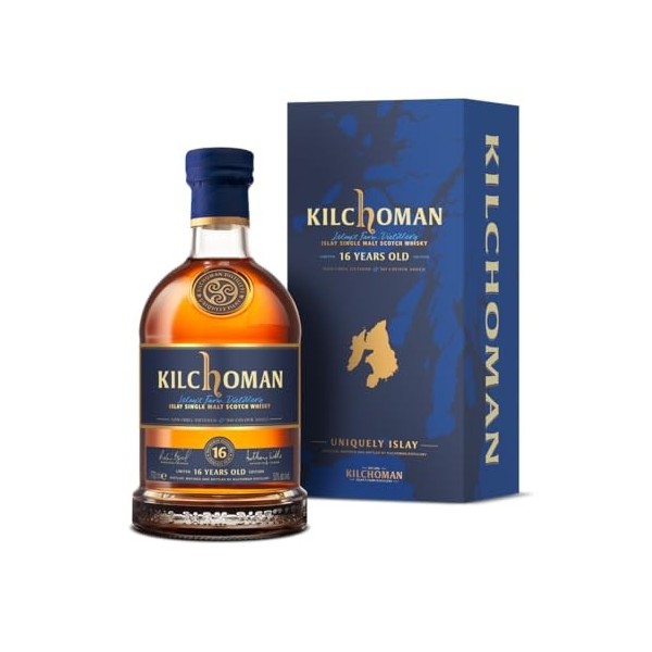 KILCHOMAN 16 ans - Whisky - 50% Alcool - Origine : Ecosse/Islay - Bouteille de 70cl