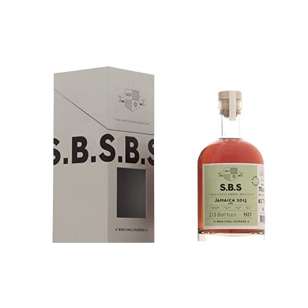 1423 S.B.S JAMAICA Single Barrel Selection Jamaica 2015 65,7% Vol. 0,7l in Giftbox