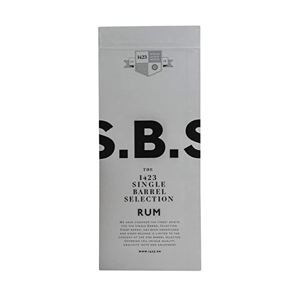 1423 S.B.S JAMAICA Single Barrel Selection Jamaica 2015 65,7% Vol. 0,7l in Giftbox