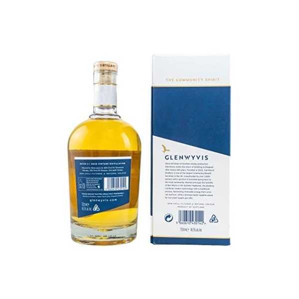 GlenWyvis Highland Single Malt Batch 02 Vintage 2018 46,5% Vol. 0,7l in Giftbox