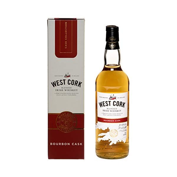 West Cork Blended Irish Whiskey Bourbon Cask 40% Vol. 0,7l in Giftbox