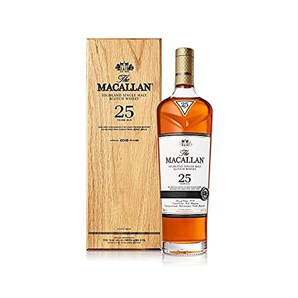 The Macallan 25 Years Old SHERRY OAK 2022 43% Vol. 0,7l in Holzkiste
