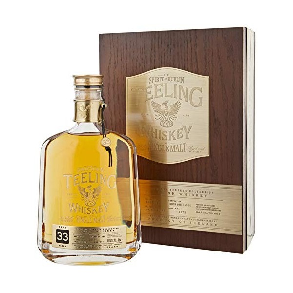 Teeling 33 Ans Reserve Collection Single Malt Whisky In Boîte en Bois 700 ml