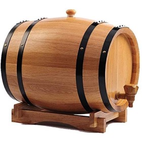 White Oak Aging Barrel Age Your own Whiskey Wine Rum Tequila Beer Bourbon Color : B Size : 5L A 50L 