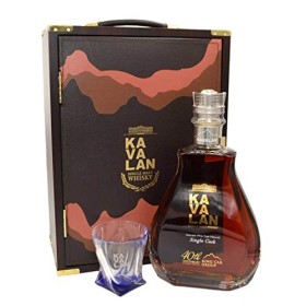 Kavalan KING CAR GROUP 40th ANNIVERSARY Single Malt Whisky 56,3% Vol. 1,5l in Holzkiste with glass