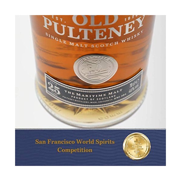 Old Pulteney 25 Years Old Single Malt Scotch Whisky 46% Vol. 0,7l in Giftbox