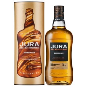 JURA - Bourbon Cask - Whisky Single Malt - Notes de Sirop de Caramel Crémeux & Abricot - Origine : Ecosse/Highlands-Jura - 40