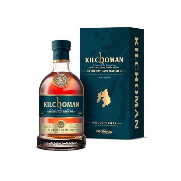 KILCHOMAN - Pedro Ximenez sherry cask matured - Single Malt Whisky - 50% Alcool - Origine : Ecose/Islay - Bouteille 70 cl