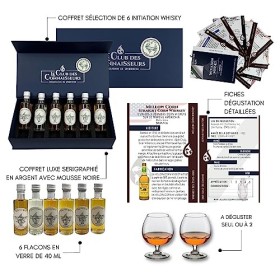 Coffret Dégustation Initiation Whisky 6 x 40ml - En Solo Ou En Duo - Le Club Des Connaisseurs - Coffret Cadeau Homme