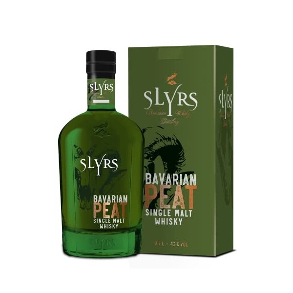 Slyrs Bavarian Peat Single Malt Whisky 43% Vol. 0,7l in Giftbox