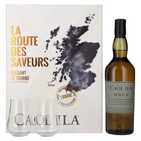 Caol Ila Moch Scotch Whisky 43° Route Des Saveurs Coffret + 2 Verres