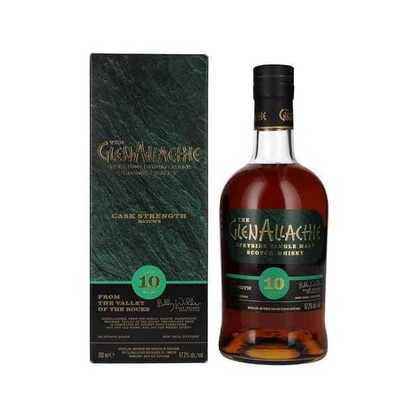 The GlenAllachie 10 Years Old CASK STRENGTH Batch 8 57,2% Vol. 0,7l in Giftbox
