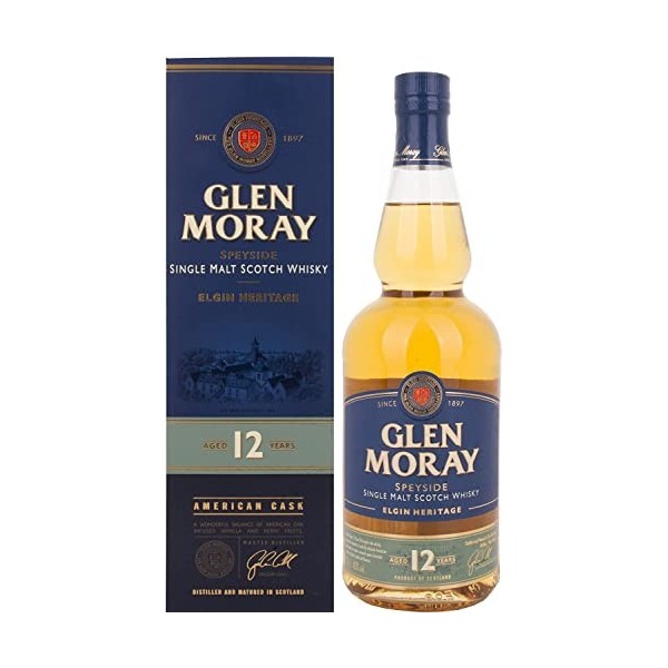 Glen Moray Speyside Port Cask Finish Malt Scotch Whisky 70 cl
