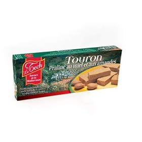 Touron praline au miel Le Tech 200g