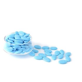 BOITE DRAGÉES CHOCOLAT BLEU CARAÏBES