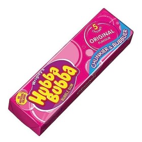 Wrigleys Hubba Bubba Lot de 5 paquets de gomme à bulles saveur originale