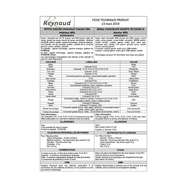 DRAGÉES PETIT COEUR BLANC CARAIBE MARINE