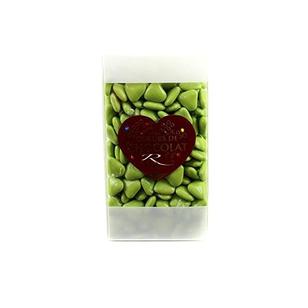 DRAGÉES PETITS COEURS CHOCOLAT - POMME