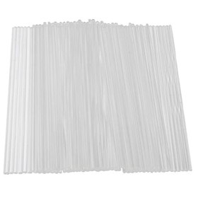 Bntaomle Lot de 100 bâtonnets de sucettes en acrylique transparent réutilisables pour faire des sucettes, des gâteaux, des bo