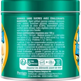 Valda Gommes Sans Sucres avec Edulcorants - Goût Miel Citron - Adoucit la gorge* - 140 g