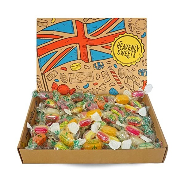 Coffret Cadeau de bonbons anglais sans sucre - Cadeau de Noël de bonbons durs britanniques - 850g au choix et à mélanger - Sé