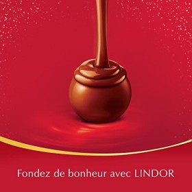 Lindt - Mini Cadeau LINDOR Lait - Chocolat au Lait - Cœur Fondant - Idéal pour Noël, 75g