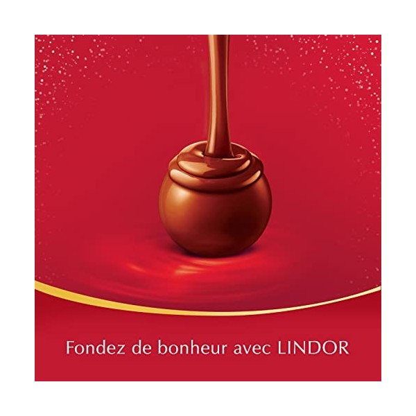 Lindt - Mini Cadeau LINDOR Lait - Chocolat au Lait - Cœur Fondant - Idéal pour Noël, 75g